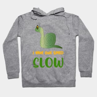 I HAVE One Speed Slow Snail Lover Hoodie